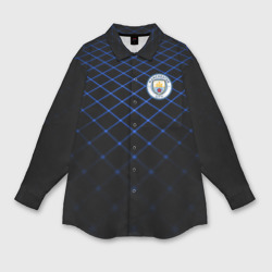 Мужская рубашка oversize 3D Manchester city 2018 Line