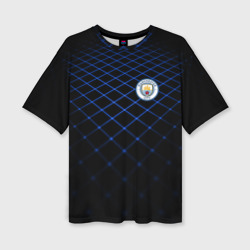 Женская футболка oversize 3D Manchester city 2018 Line