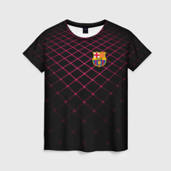 Женская футболка 3D FC Barcelona 2018 Line