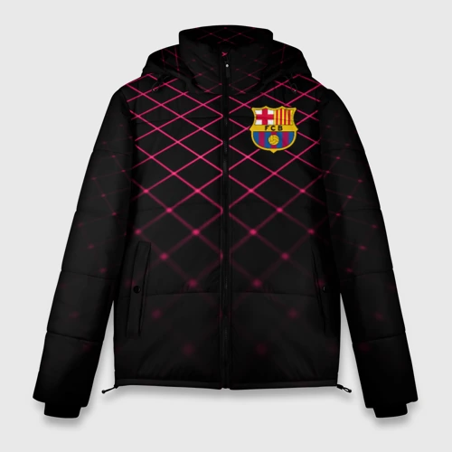 Мужская зимняя куртка 3D FC Barcelona 2018 Line