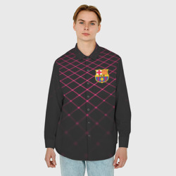 Мужская рубашка oversize 3D FC Barcelona 2018 Line - фото 2