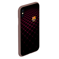 Чехол для iPhone XS Max матовый FC Barcelona 2018 Line - фото 2