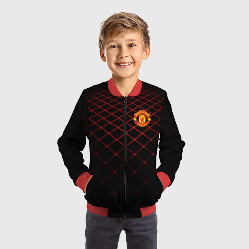 Детский бомбер 3D Manchester United 2018 Line, цвет красный - фото 4