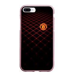 Чехол для iPhone 7Plus/8 Plus матовый Manchester United 2018 Line