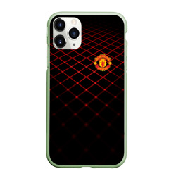 Чехол для iPhone 11 Pro матовый Manchester United 2018 Line