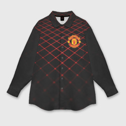 Женская рубашка oversize 3D Manchester United 2018 Line