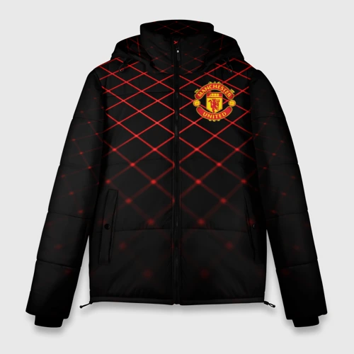 Мужская зимняя куртка 3D Manchester United 2018 Line