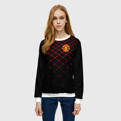 Женский свитшот 3D Manchester United 2018 Line, цвет 3D печать - фото 3