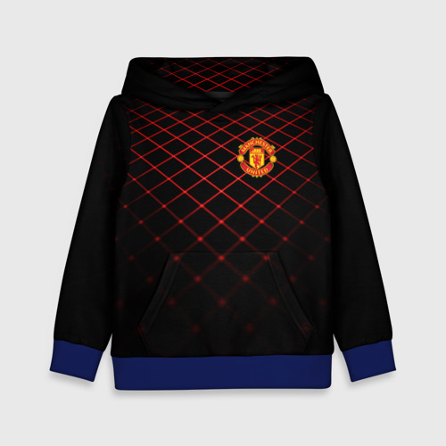 Детская толстовка 3D Manchester United 2018 Line, цвет синий