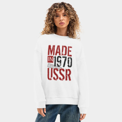 Женский свитшот oversize без начеса хлопок Made in USSR 1970 - фото 2