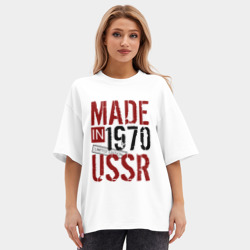 Женская футболка Oversize хлопок premium Made in USSR 1970 - фото 2