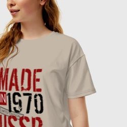 Женская футболка хлопок Oversize Made in USSR 1970 - фото 2