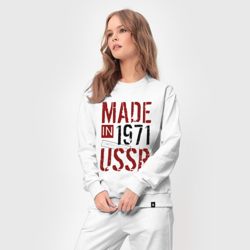 Женский костюм хлопок Made in USSR 1971, цвет белый - фото 5