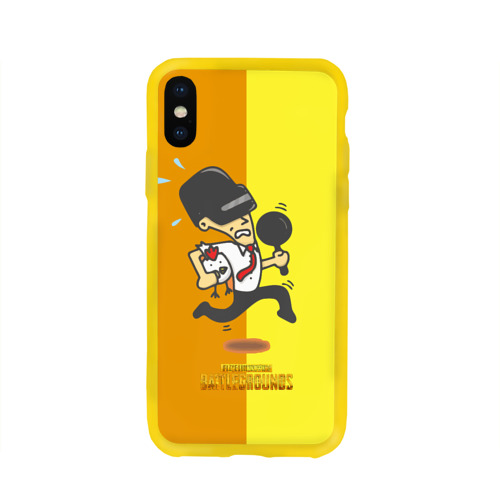 Чехол для Apple iPhone X силиконовый глянцевый PUBG Фото 01 Чехол для Apple iPhone X силиконовый глянцевый PUBG Фото 01