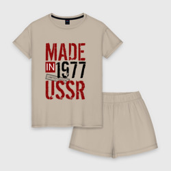 Женская пижама с шортиками хлопок Made in USSR 1977