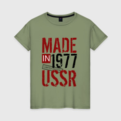 Женская футболка хлопок Made in USSR 1977