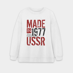 Женский свитшот oversize без начеса хлопок Made in USSR 1977