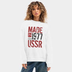 Женский свитшот oversize без начеса хлопок Made in USSR 1977 - фото 2