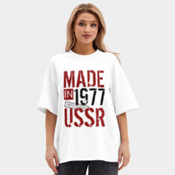 Женская футболка Oversize хлопок premium Made in USSR 1977 - фото 2
