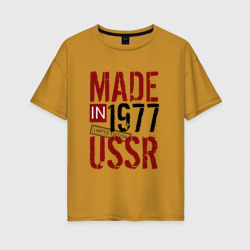 Женская футболка хлопок Oversize Made in USSR 1977