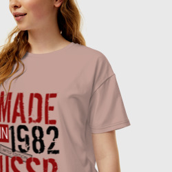 Женская футболка хлопок Oversize Made in USSR 1982 - фото 2