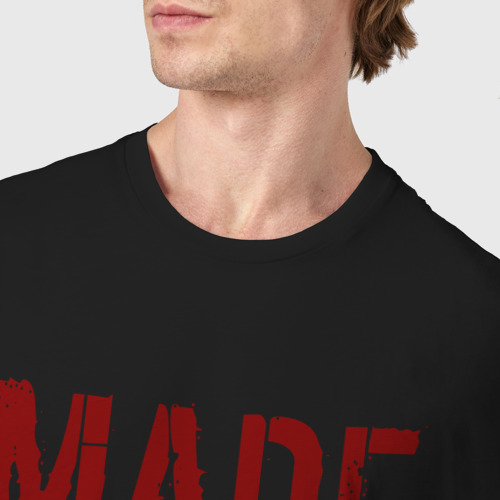 Мужская футболка хлопок Made in USSR 1983, цвет черный - фото 6