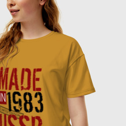 Женская футболка хлопок Oversize Made in USSR 1983 - фото 2