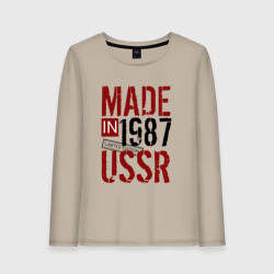 Женский лонгслив хлопок Made in USSR 1987