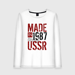 Женский лонгслив хлопок Made in USSR 1987