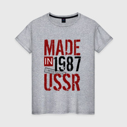 Женская футболка хлопок Made in USSR 1987