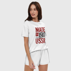 Женская пижама с шортиками хлопок Made in USSR 1987 - фото 2