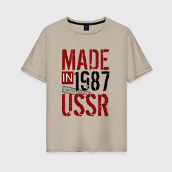 Женская футболка хлопок Oversize Made in USSR 1987