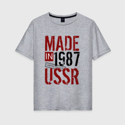 Женская футболка хлопок Oversize Made in USSR 1987