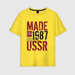 Женская футболка хлопок Oversize Made in USSR 1987