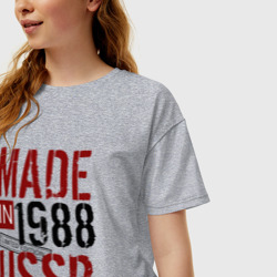 Женская футболка хлопок Oversize Made in USSR 1988 - фото 2