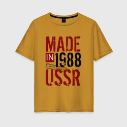 Женская футболка хлопок Oversize Made in USSR 1988