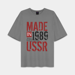 Женская футболка Oversize хлопок premium Made in USSR 1989