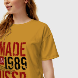 Женская футболка хлопок Oversize Made in USSR 1989 - фото 2