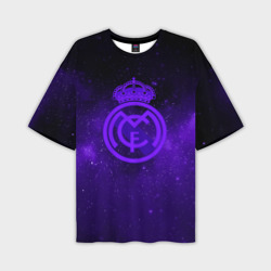 Мужская футболка oversize 3D FC Real madridspace style