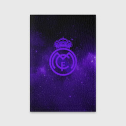 Обложка для паспорта матовая кожа FC Real madridspace style