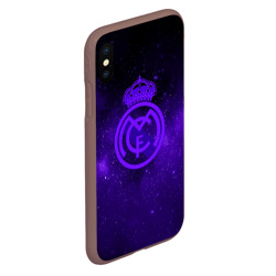 Чехол для iPhone XS Max матовый FC Real madridspace style - фото 2