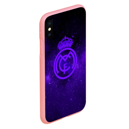 Чехол для iPhone XS Max матовый FC Real madridspace style, цвет баблгам - фото 3