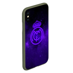 Чехол для iPhone XS Max матовый FC Real madridspace style - фото 2