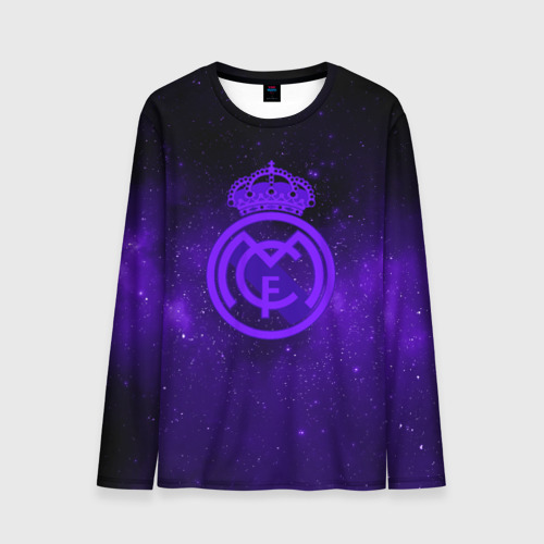 Мужской лонгслив 3D FC Real madridspace style