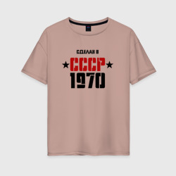 Женская футболка хлопок Oversize Сделан в СССР 1970