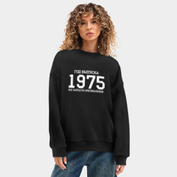 Женский свитшот oversize без начеса хлопок Все запчасти оригинальные 1975 - фото 2