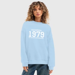 Женский свитшот oversize без начеса хлопок Все запчасти оригинальные 1979 - фото 2