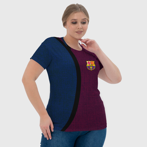 Женская футболка 3D FC Barcelona 2018 Original, цвет 3D печать - фото 6
