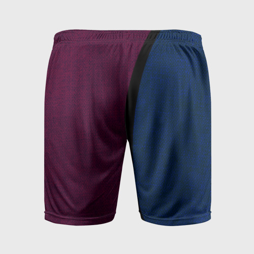 Мужские шорты спортивные с принтом FC Barcelona 2018 Original, вид сзади #1