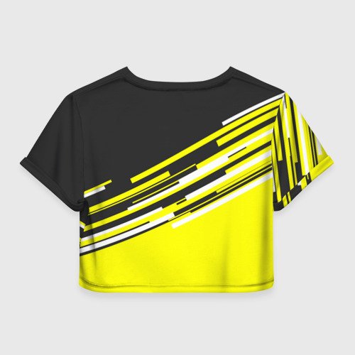 Женская футболка Crop-top 3D FC Borussia 2018 Sport, цвет 3D печать - фото 2